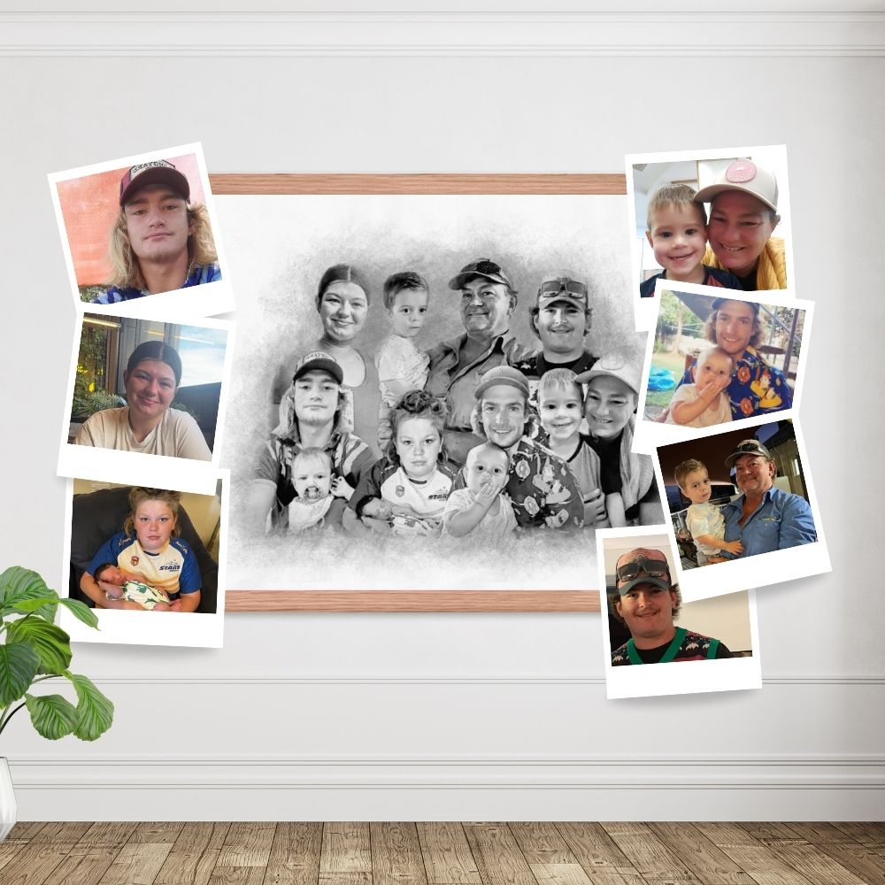 Crafting Timeless Memories Combining Photos into a Custom Family Portrait