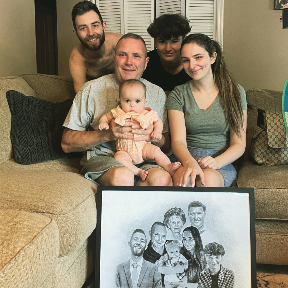 Madison's Heartfelt Gift: A Family Picture Portrait Surprise
