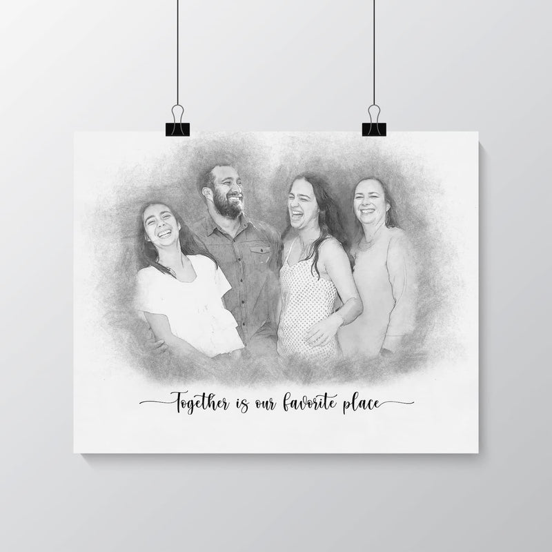 Custom Family Photo Portrait